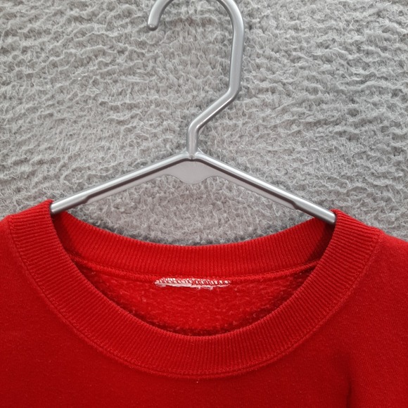 Vintage Jesus Sweatshirt Adult Extra Large Red Crewneck Religious 1990s Y2K - Picture 6 of 6